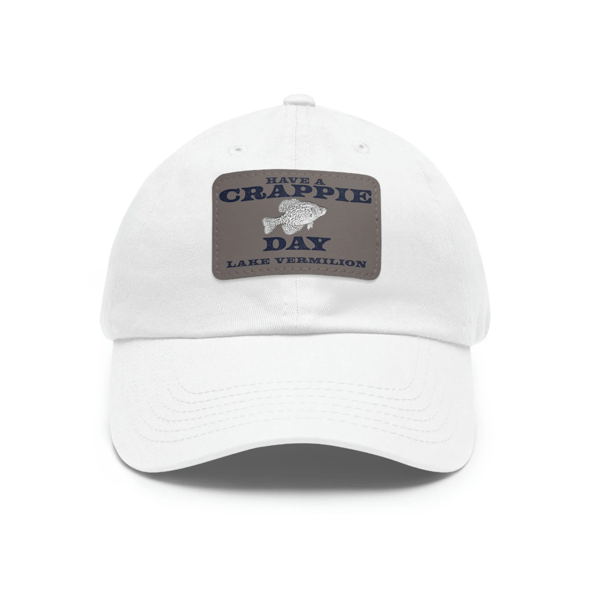 Crappie Day - Lake Vermilion - Hat - Leather Patch