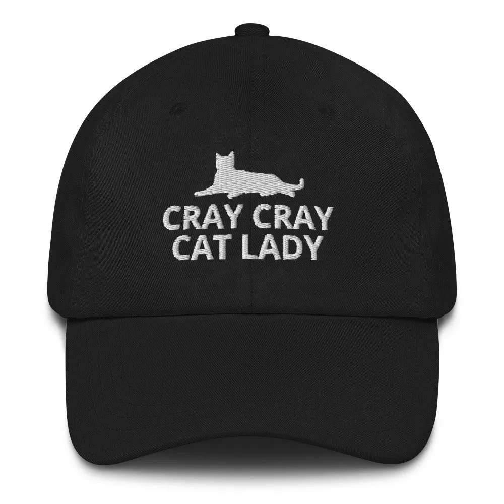 Cray Cray Cat Lady Hat | Crazy Cat Lady | Perfect gift for the cat lover in your family!| Multiple Hat Colors Available