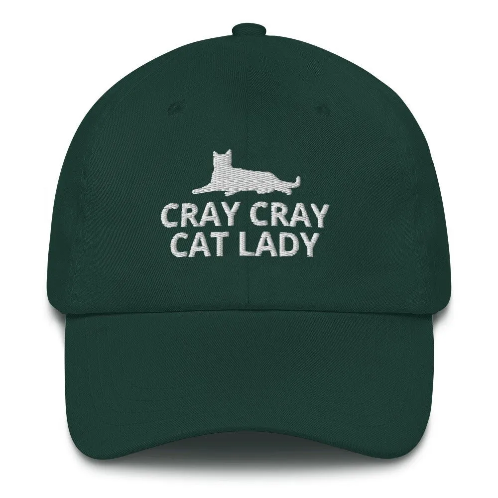 Cray Cray Cat Lady Hat | Crazy Cat Lady | Perfect gift for the cat lover in your family!| Multiple Hat Colors Available