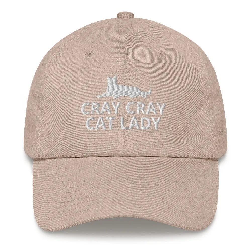 Cray Cray Cat Lady Hat | Crazy Cat Lady | Perfect gift for the cat lover in your family!| Multiple Hat Colors Available