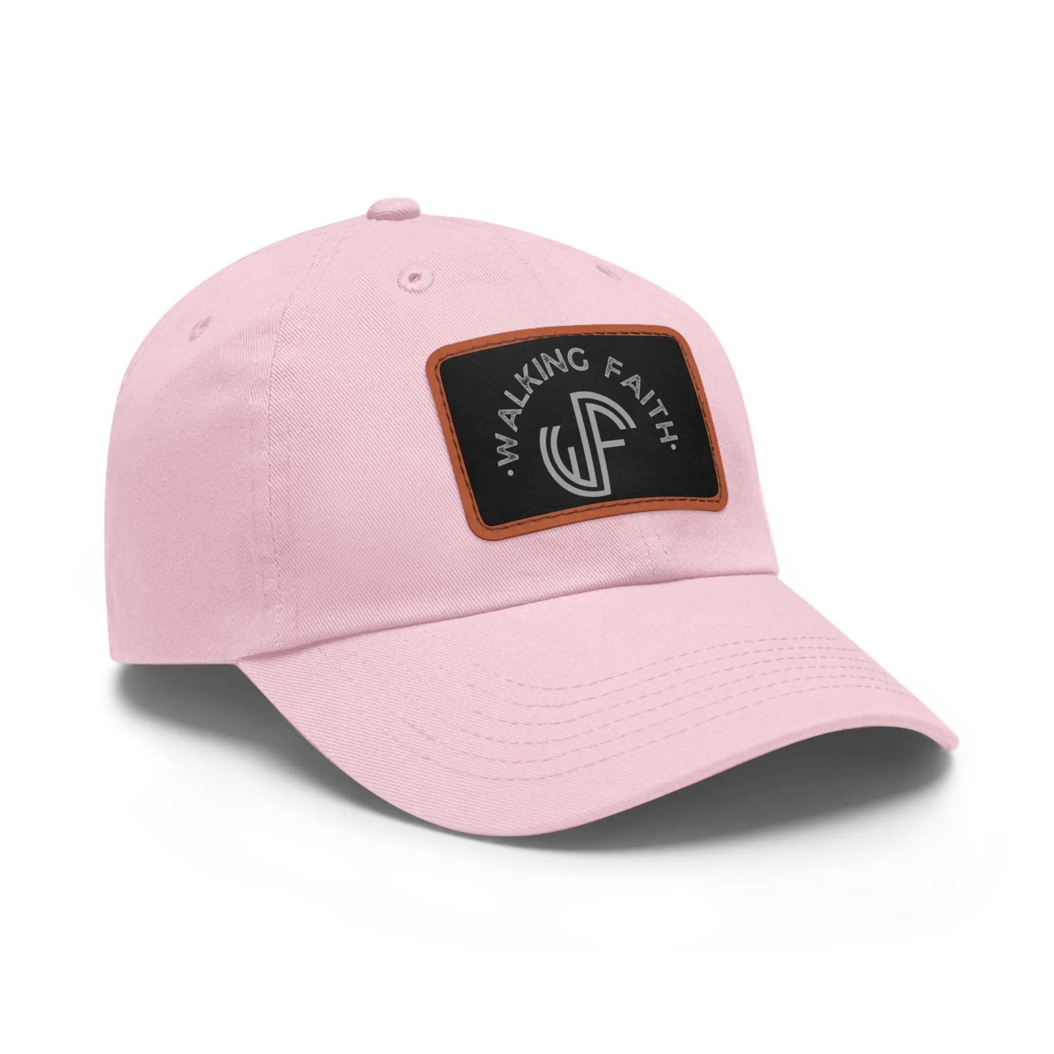 Dad Hat with Leather Patch (Rectangle)