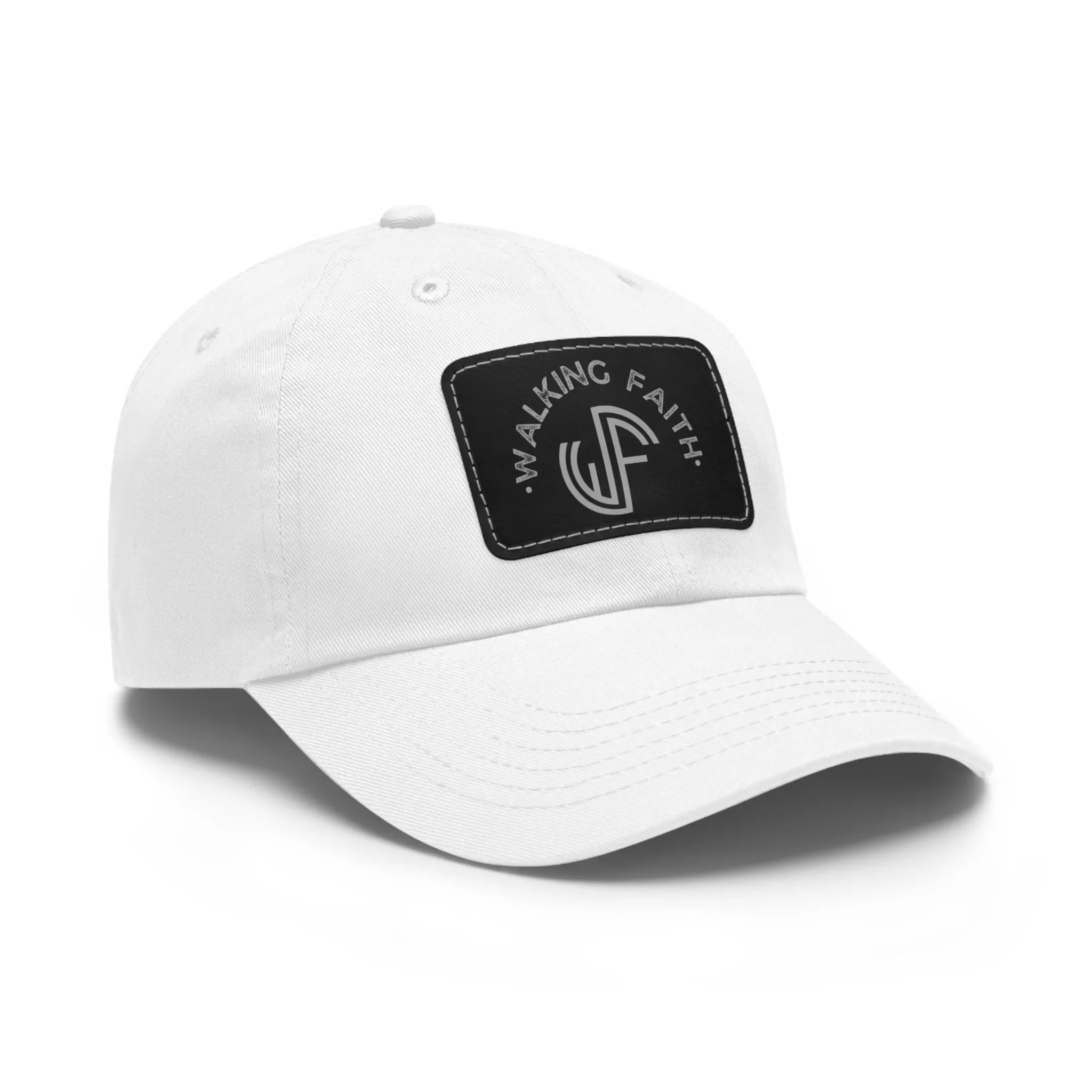 Dad Hat with Leather Patch (Rectangle)