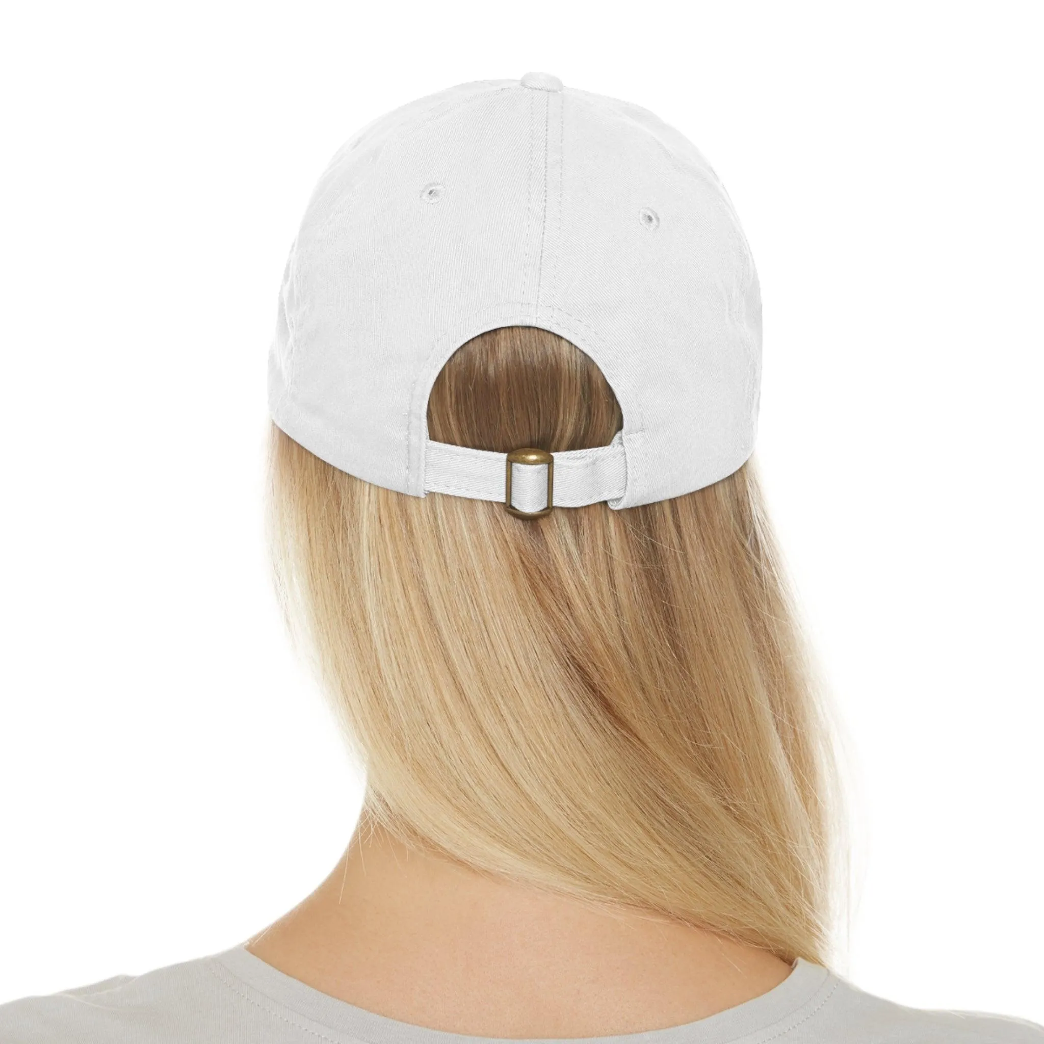 Dad Honesty Sales Hat with Leather Patch (Rectangle)