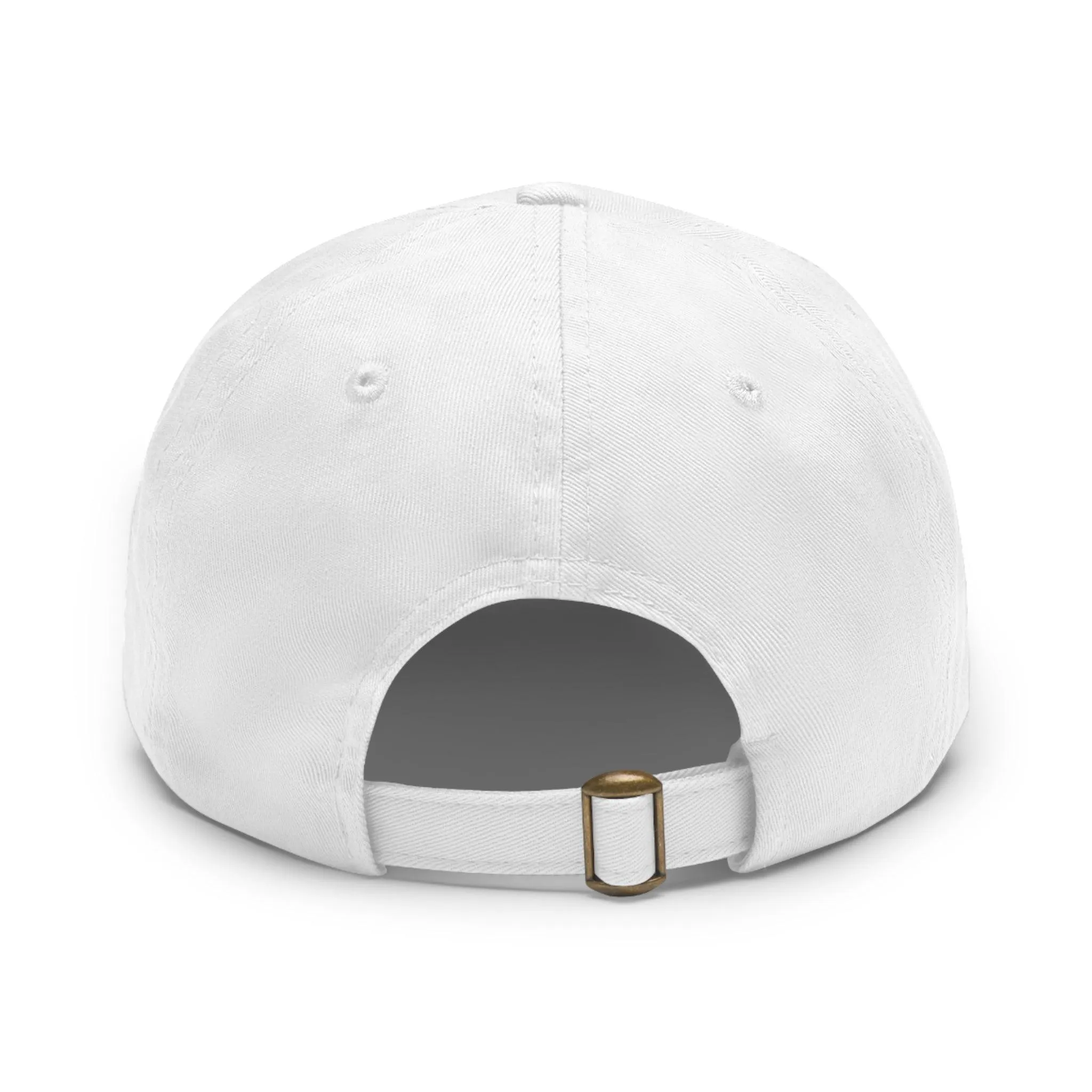 Dad Honesty Sales Hat with Leather Patch (Rectangle)