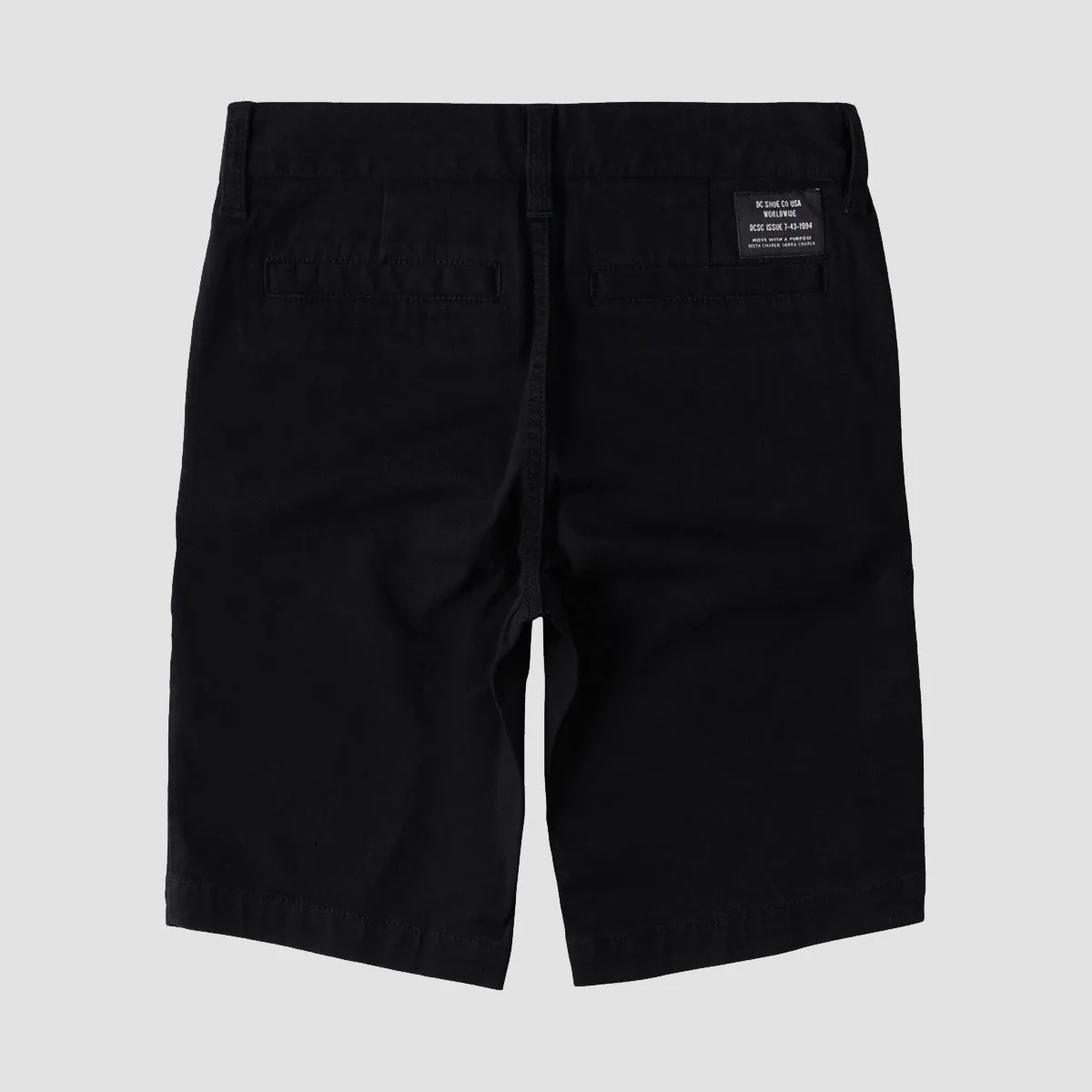 DC Worker B 18.5" Chino Shorts Black - Kids