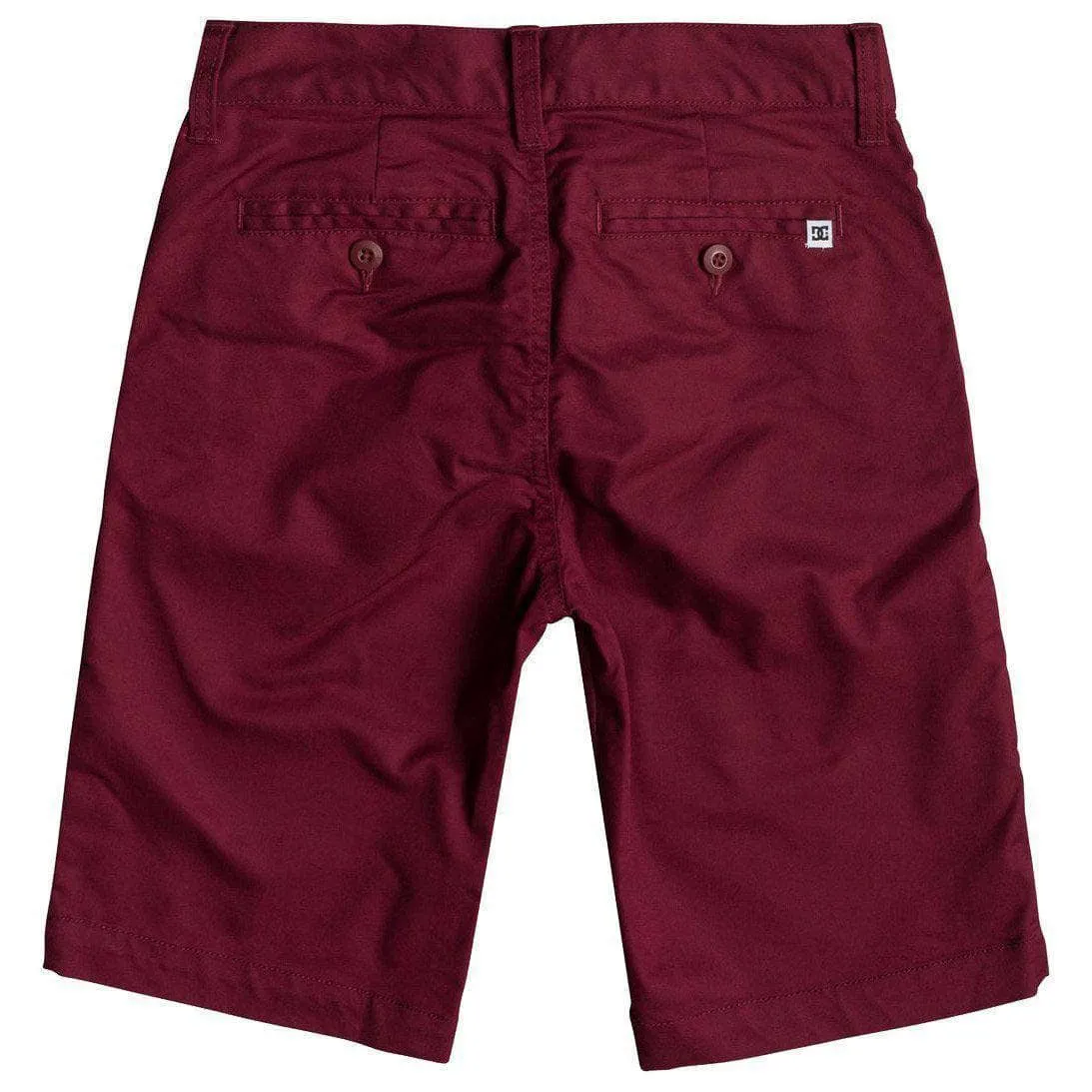 DC Youth Boys Worker Straight 18.5 Chino Shorts - Cabernet