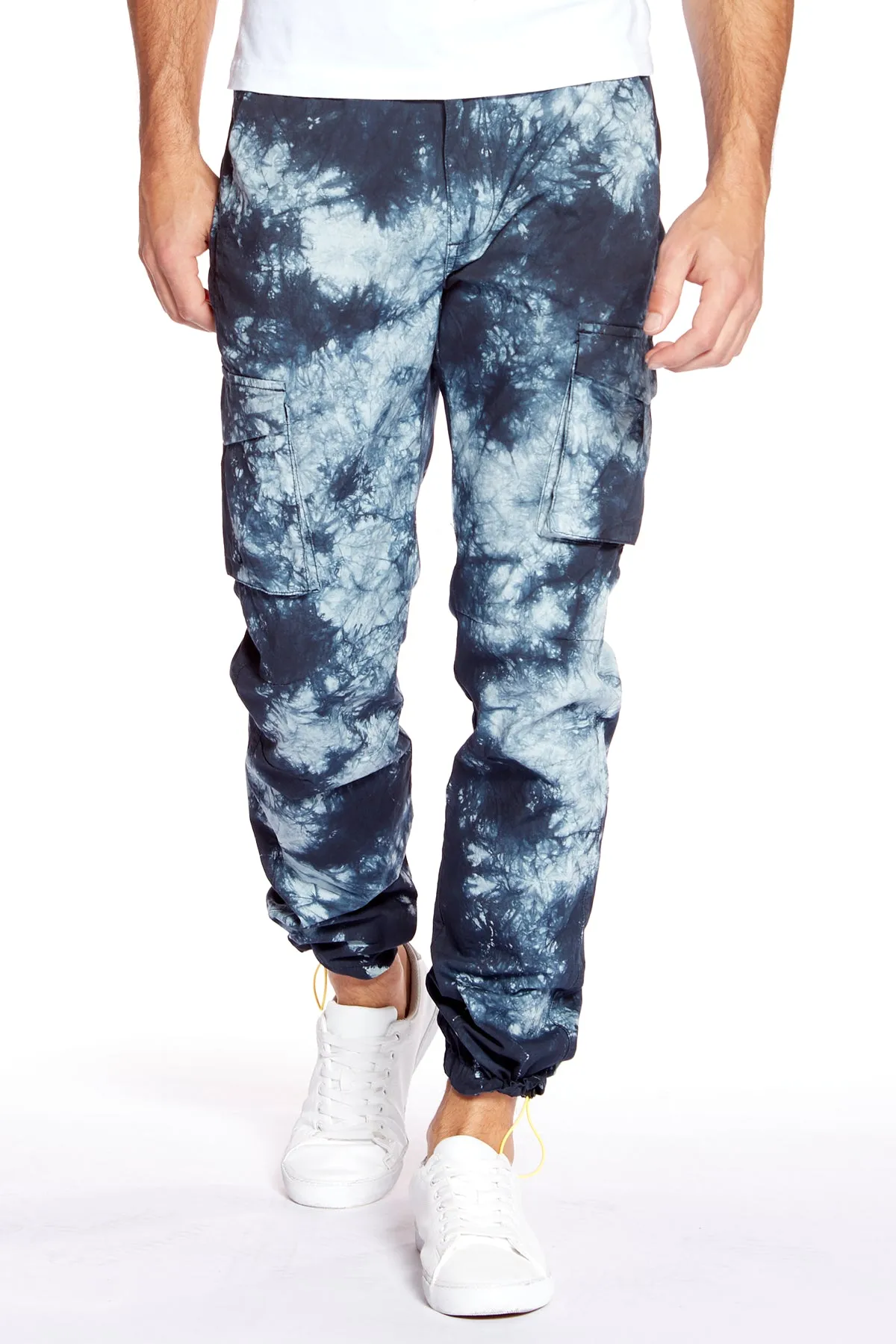 DEAN - Slim Fit Cargo Chinos (Convertible Joggers) - Navy