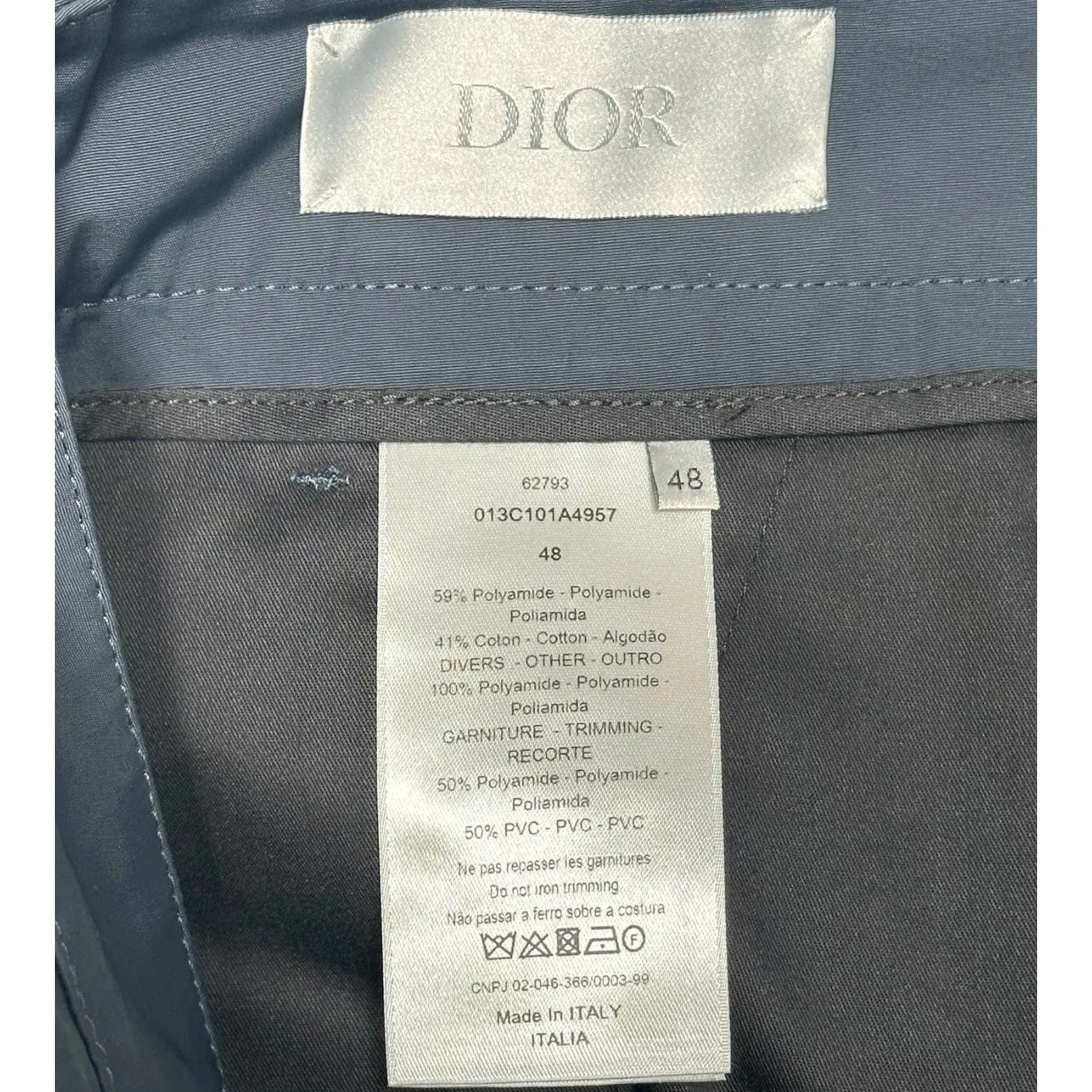 Dior Technical Cargo Pants Navy