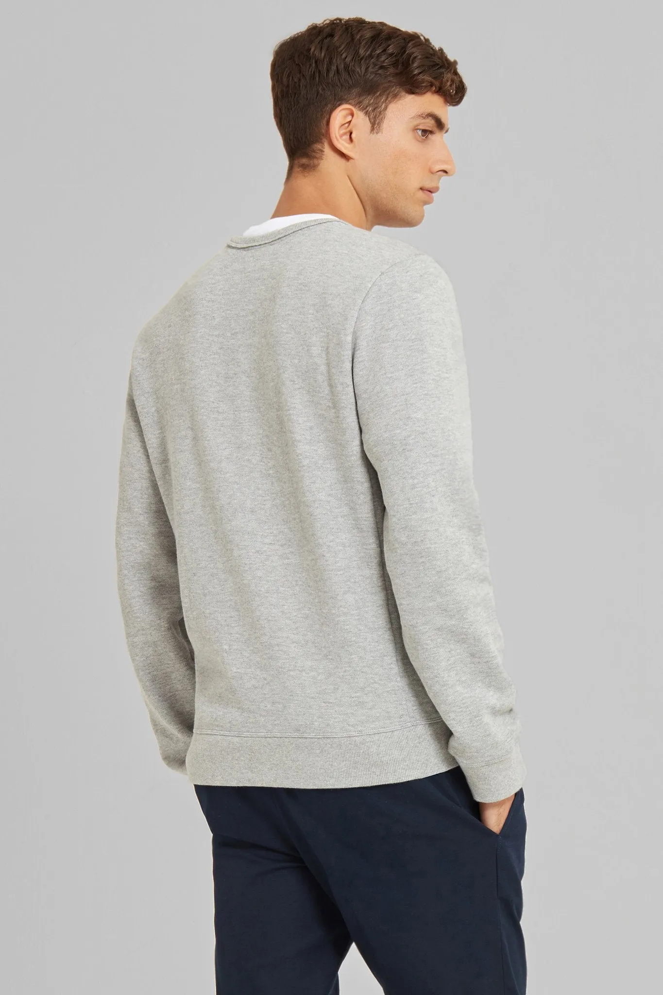 Essential Cotton-Piqué Panel Sweatshirt