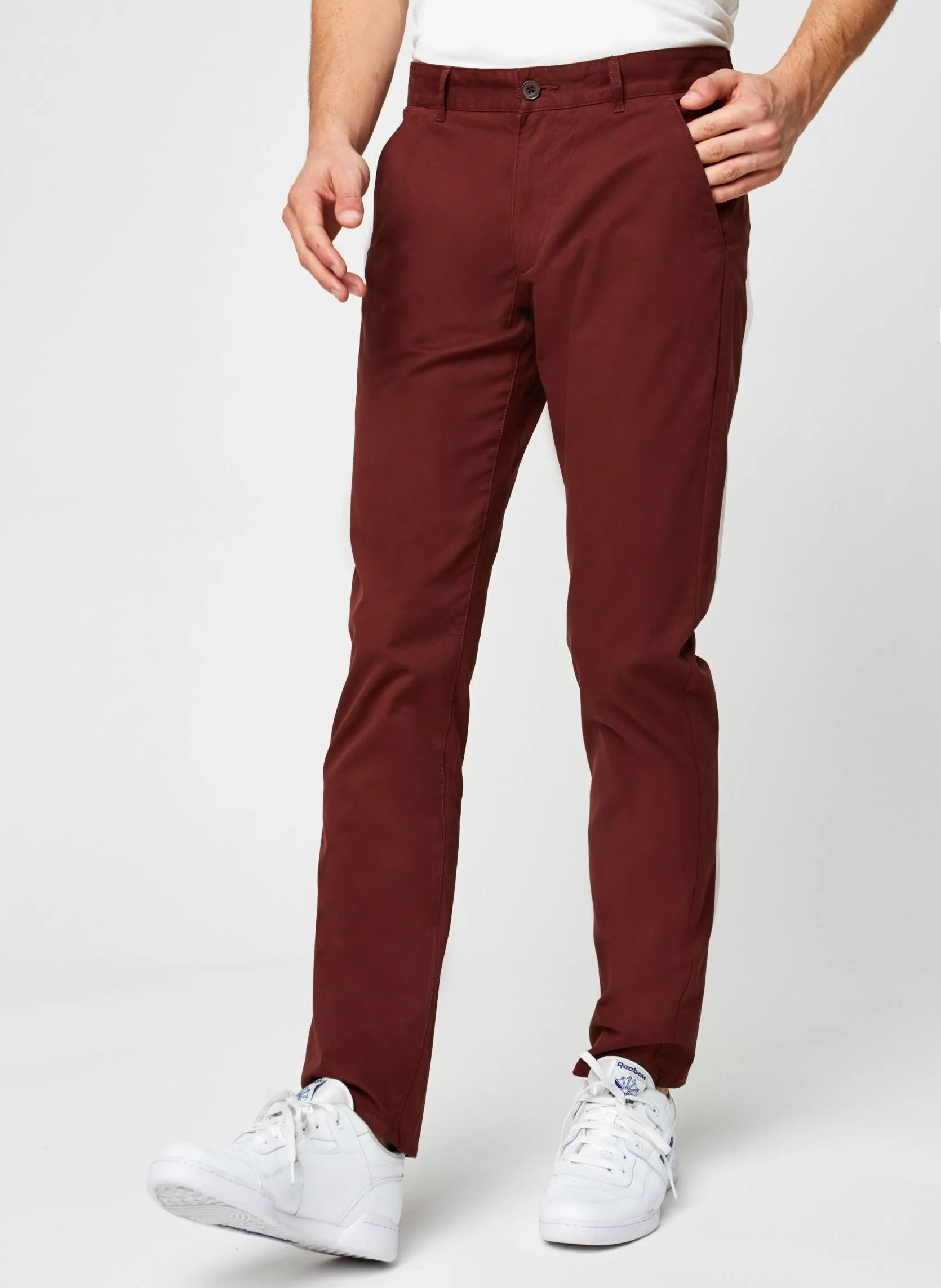 Farah - Elm Chino Twill - Chino bordeaux