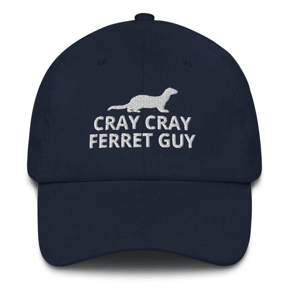 Ferret Hat | Cray Cray Ferret Guy | Perfect gift for the Pet Ferret lover! | Multiple Hat Colors Available