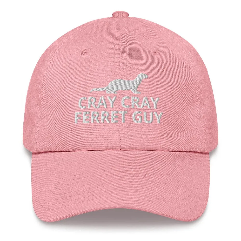 Ferret Hat | Cray Cray Ferret Guy | Perfect gift for the Pet Ferret lover! | Multiple Hat Colors Available