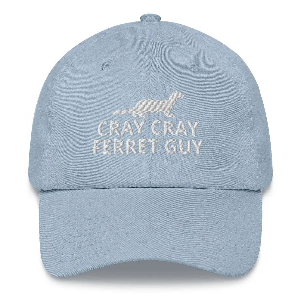 Ferret Hat | Cray Cray Ferret Guy | Perfect gift for the Pet Ferret lover! | Multiple Hat Colors Available