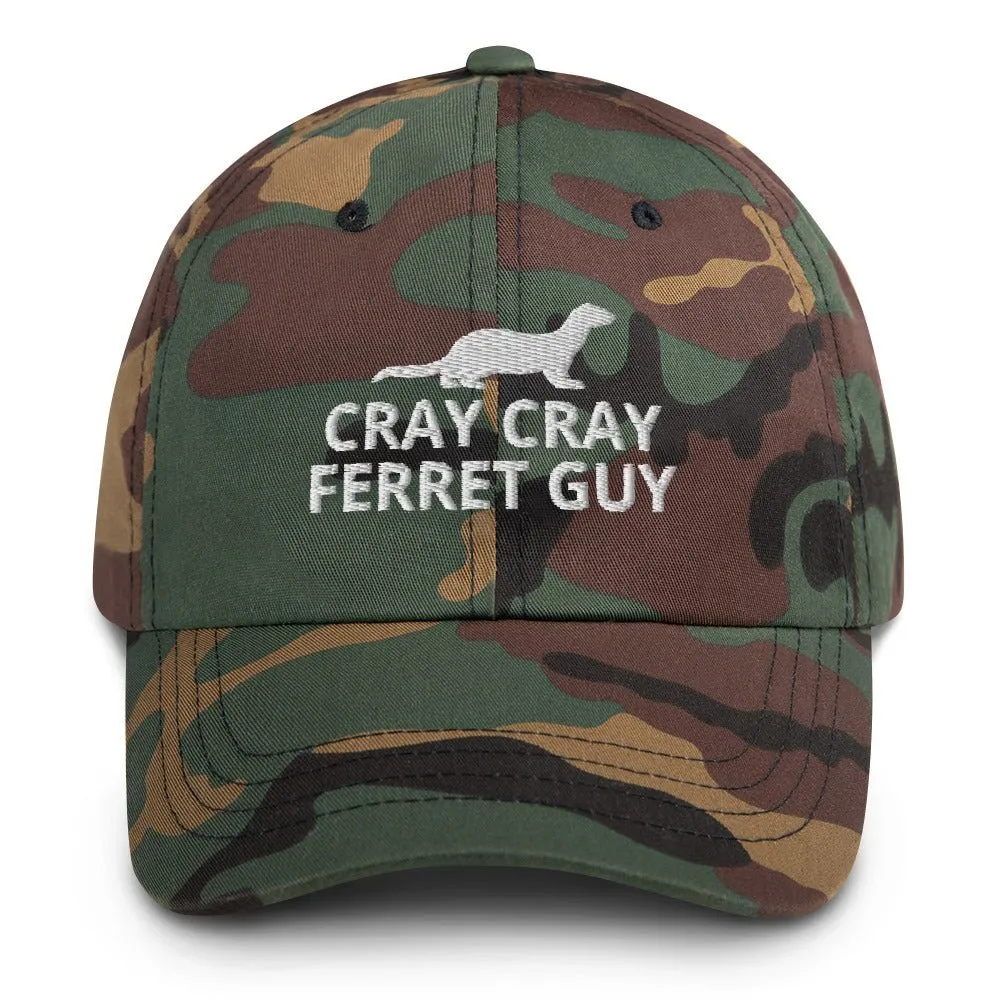 Ferret Hat | Cray Cray Ferret Guy | Perfect gift for the Pet Ferret lover! | Multiple Hat Colors Available