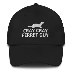 Ferret Hat | Cray Cray Ferret Guy | Perfect gift for the Pet Ferret lover! | Multiple Hat Colors Available