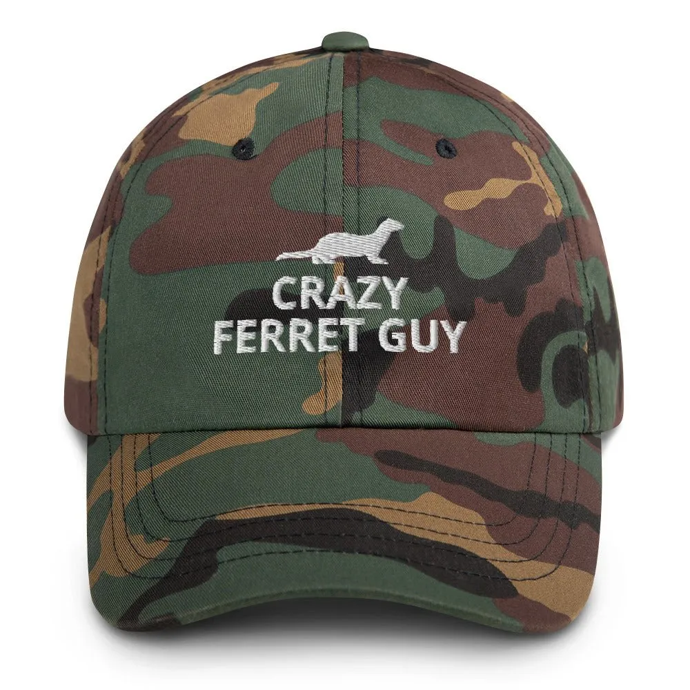 Ferret Hat | Crazy Ferret Guy | Perfect gift for the Pet Ferret lover! | Multiple Hat Colors Available