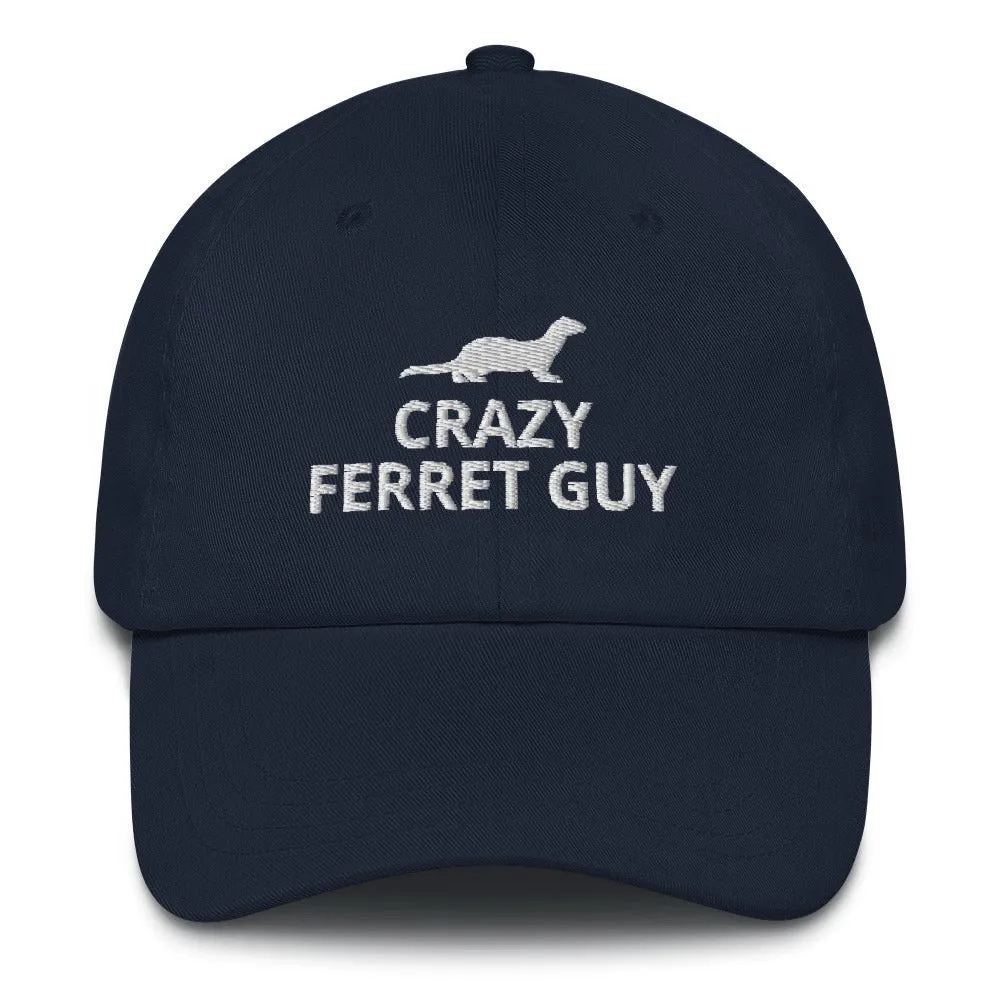 Ferret Hat | Crazy Ferret Guy | Perfect gift for the Pet Ferret lover! | Multiple Hat Colors Available