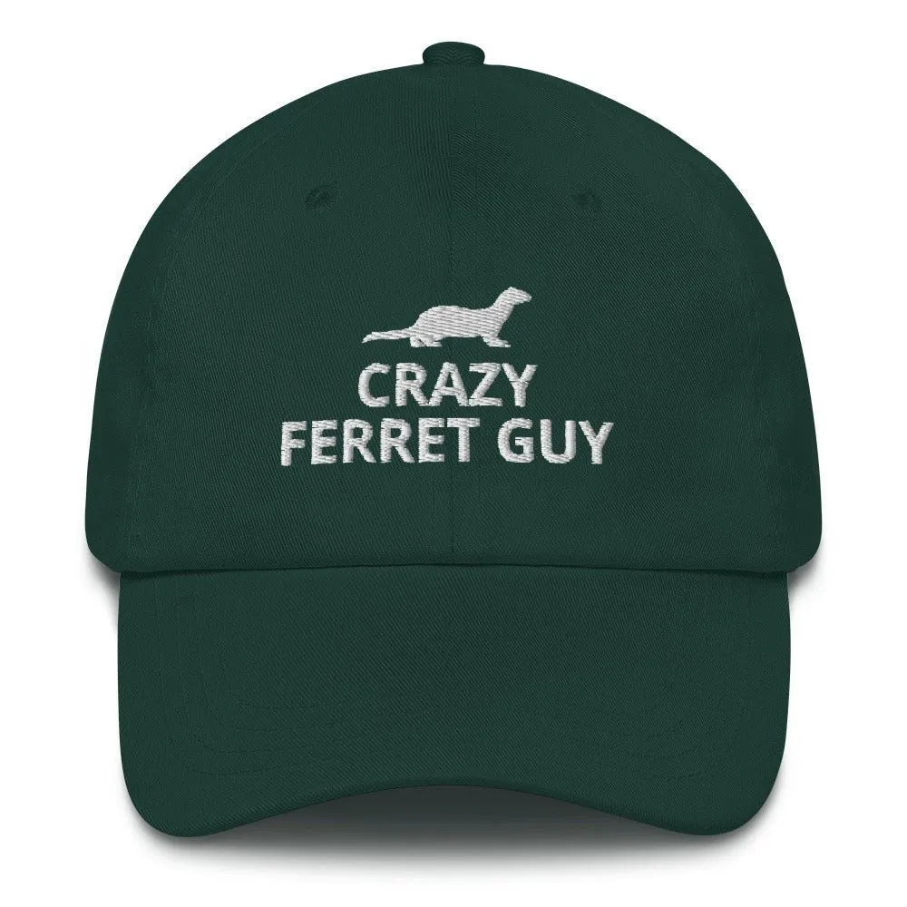 Ferret Hat | Crazy Ferret Guy | Perfect gift for the Pet Ferret lover! | Multiple Hat Colors Available