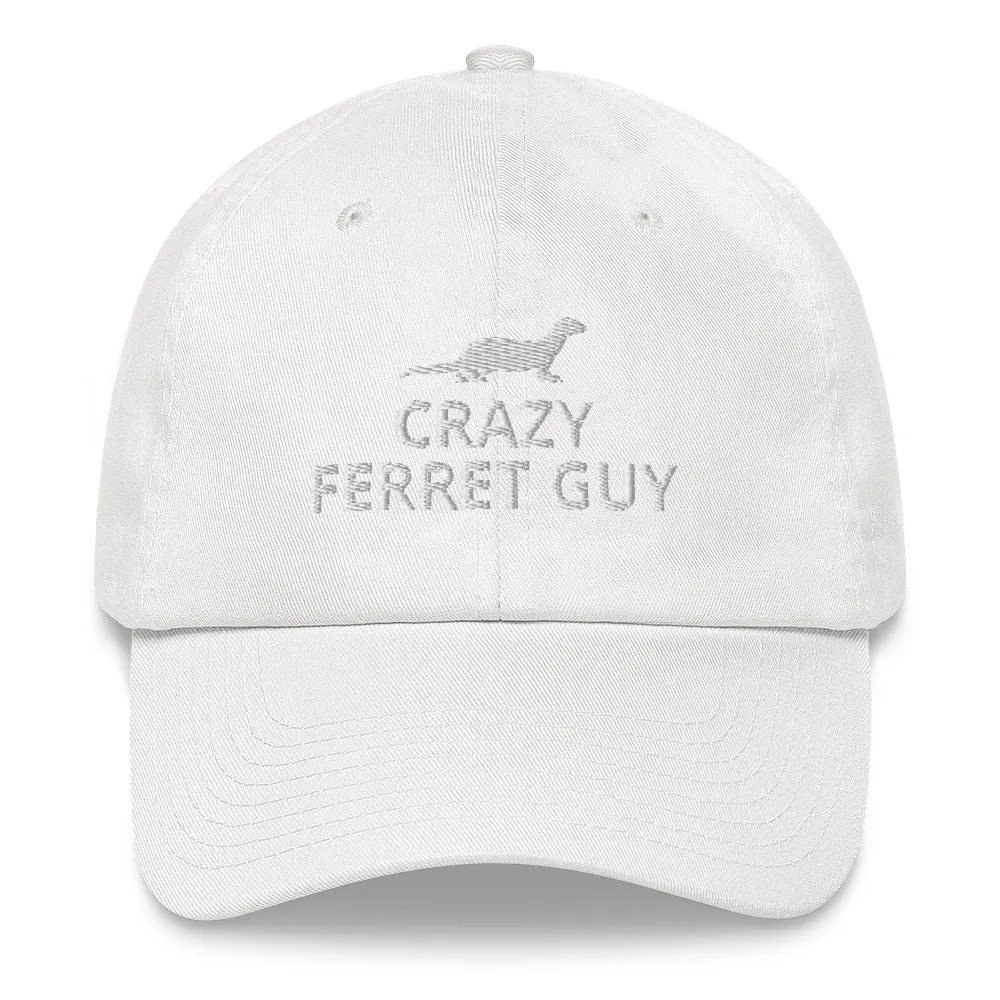 Ferret Hat | Crazy Ferret Guy | Perfect gift for the Pet Ferret lover! | Multiple Hat Colors Available