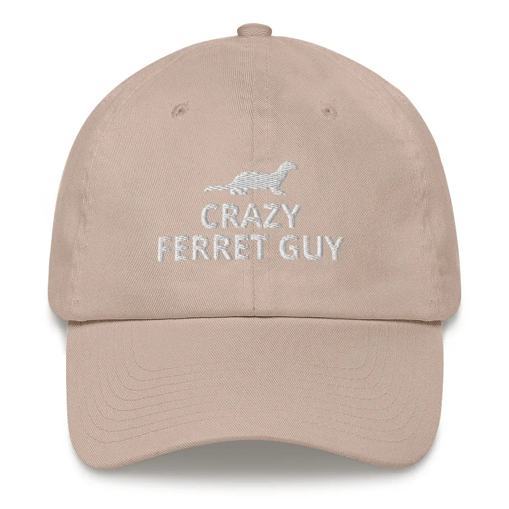 Ferret Hat | Crazy Ferret Guy | Perfect gift for the Pet Ferret lover! | Multiple Hat Colors Available