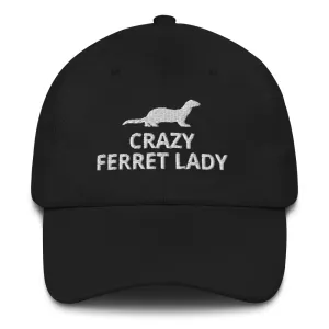 Ferret Hat | Crazy Ferret Lady | Perfect gift for the Pet Ferret lover! | Multiple Hat Colors Available