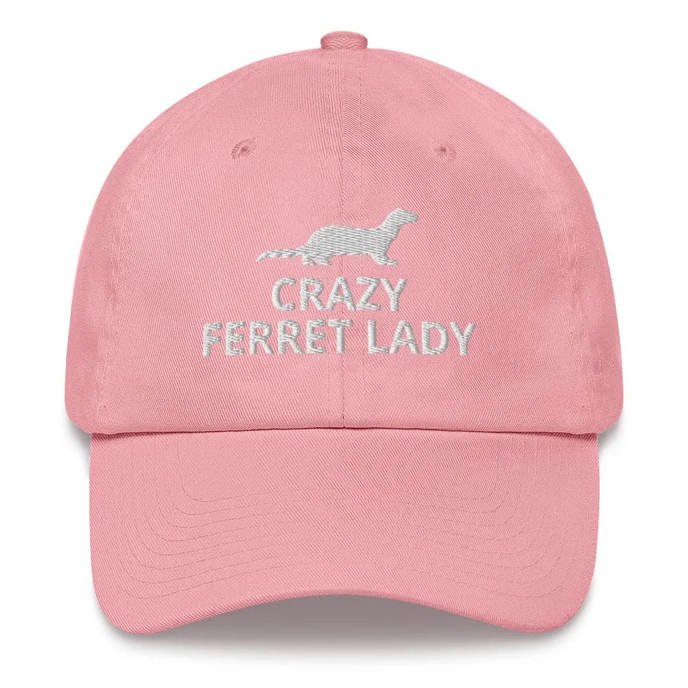 Ferret Hat | Crazy Ferret Lady | Perfect gift for the Pet Ferret lover! | Multiple Hat Colors Available