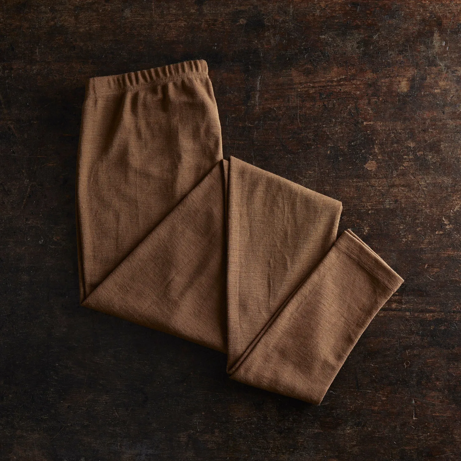 Finch Mens Long Johns - Merino Wool & Silk - Almond