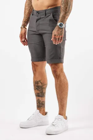 FLEX CHINO SHORT - DEEP GREY