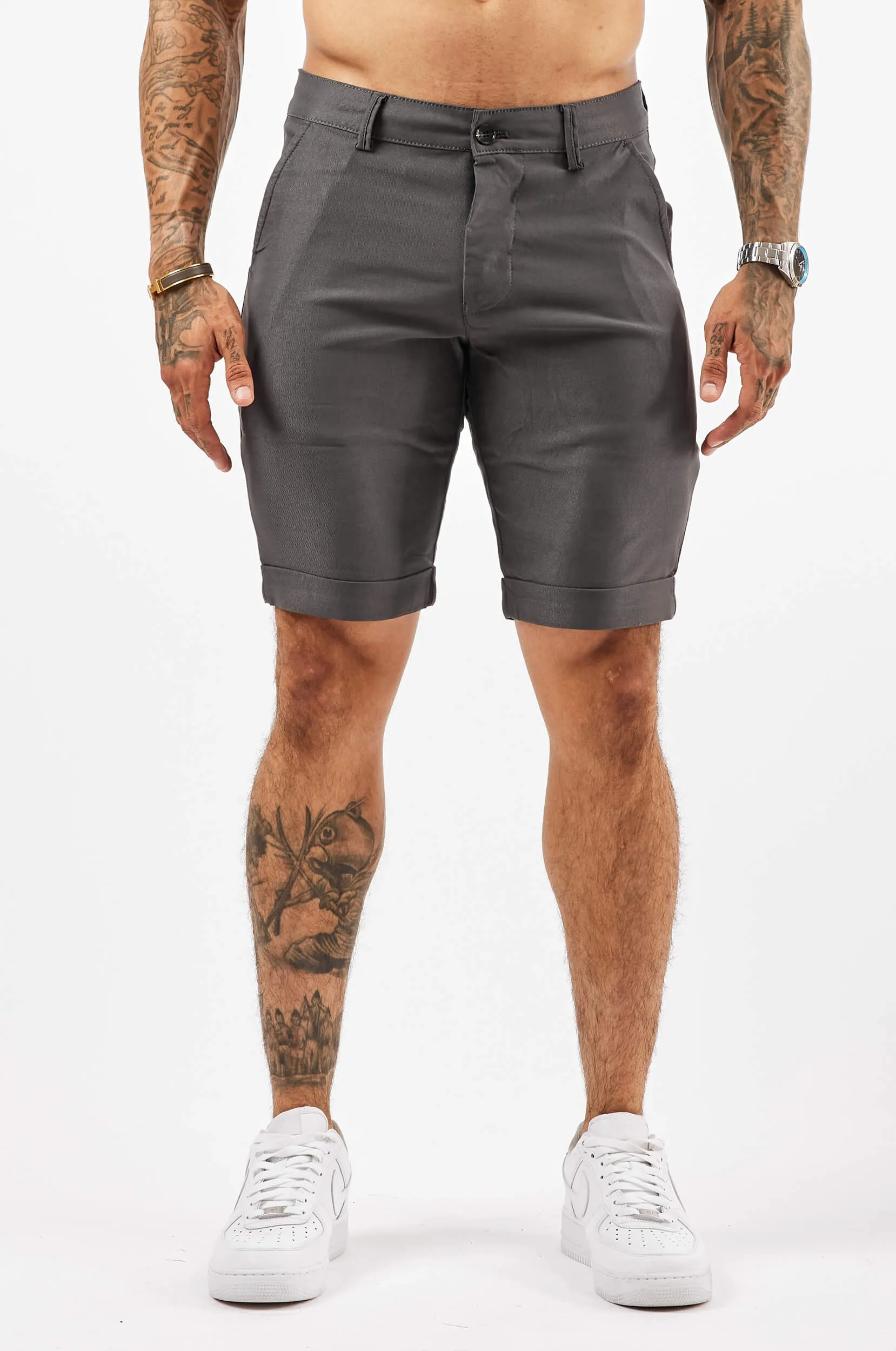 FLEX CHINO SHORT - DEEP GREY