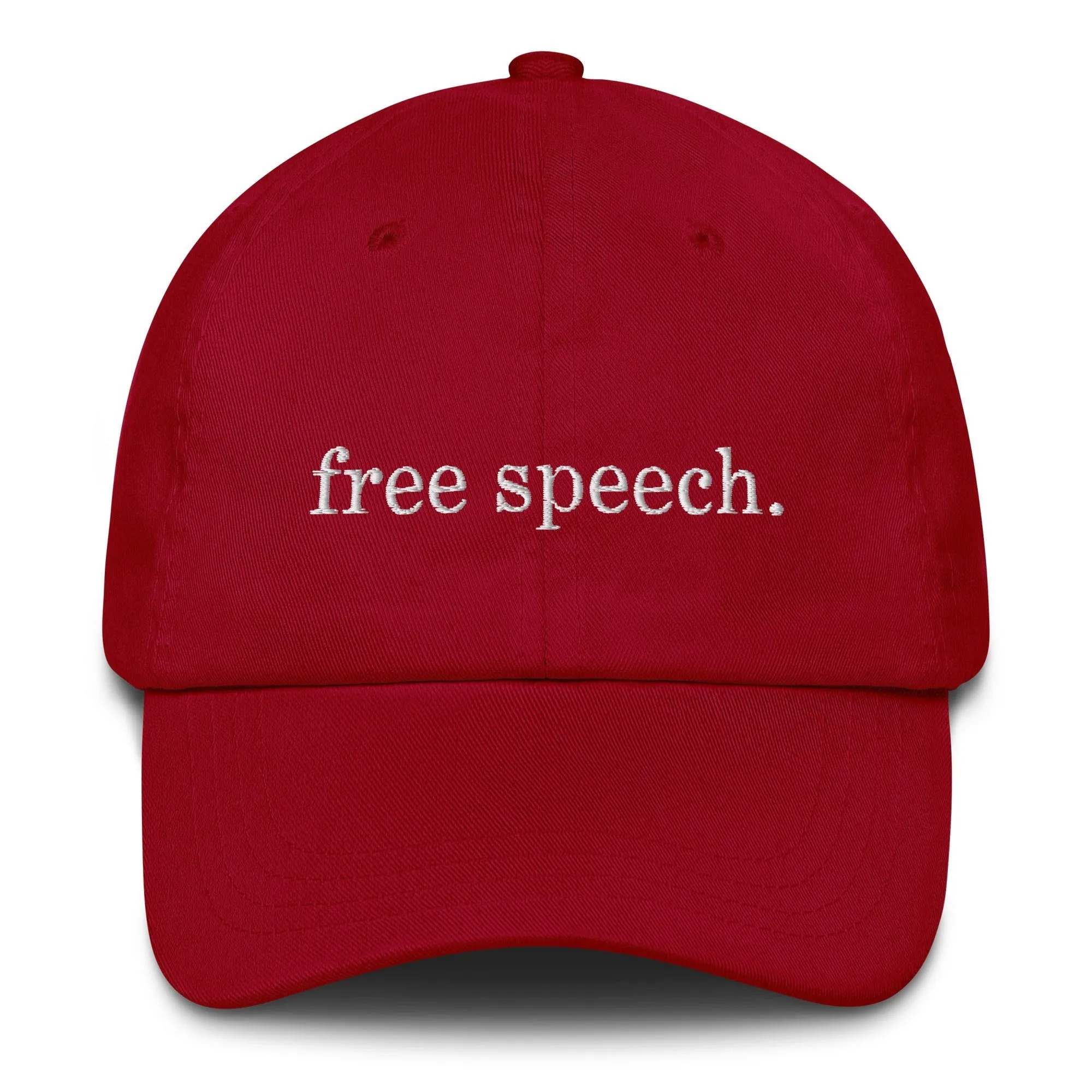 Free Speech Embroidered Dad Hat