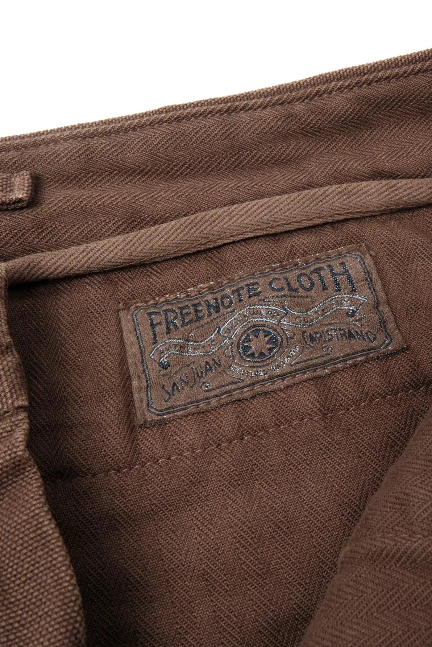 Freenote Cloth Workers Chino 14oz Slub Slim Fit - Bark