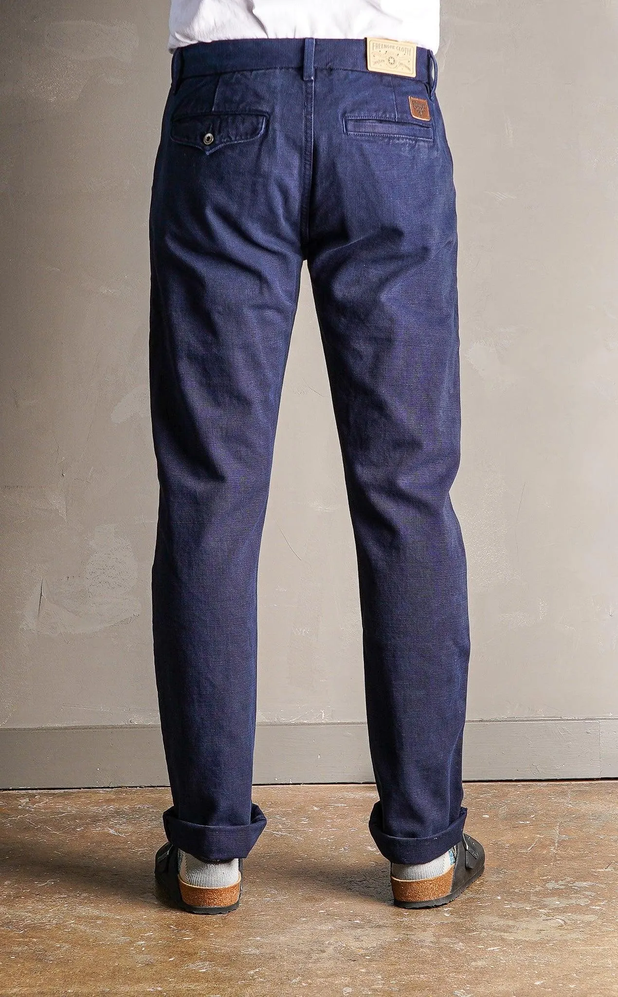 Freenote Cloth Workers Chino 14oz Slub Slim Fit - Navy