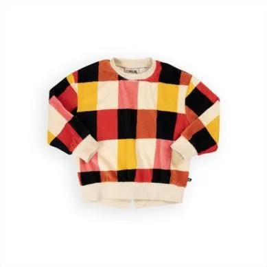 Girls Sweater | Sweatshirt- Checkers | Carlijnq