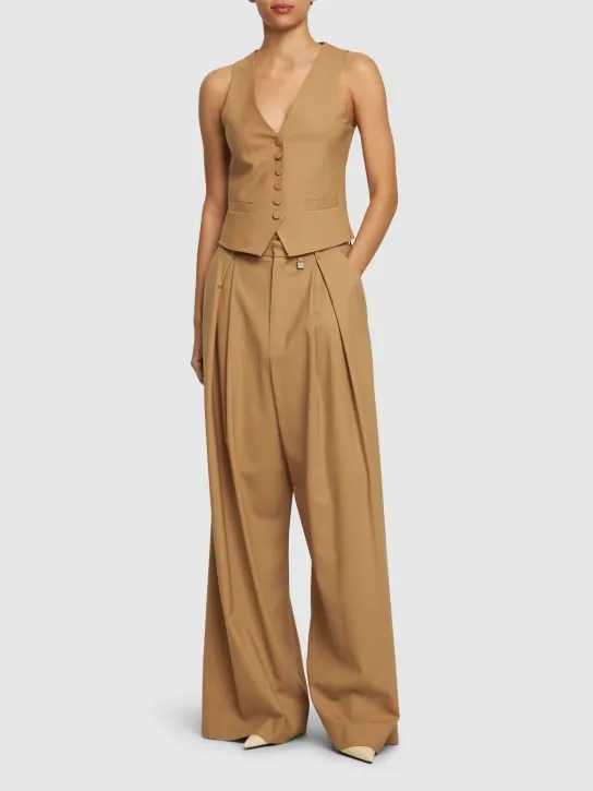 Giuseppe Di Morabito   Stretch wool wide pants 