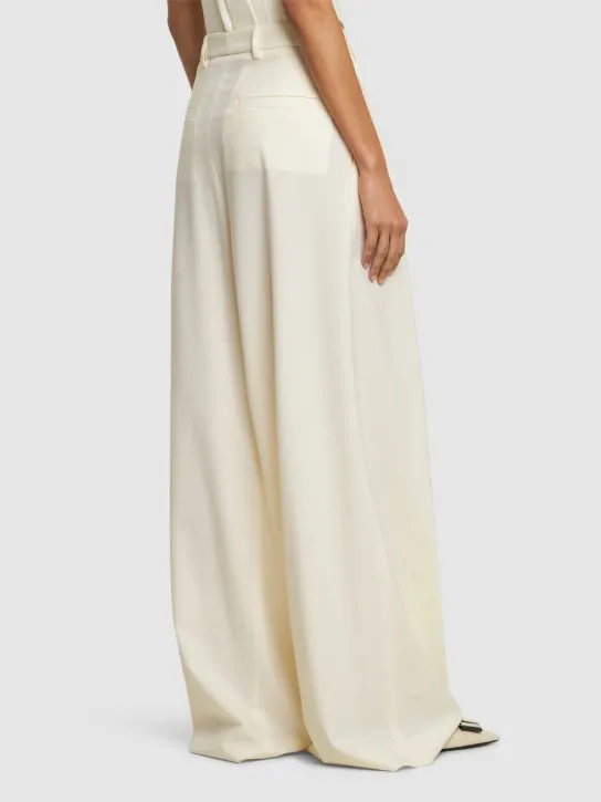 Giuseppe Di Morabito   Stretch wool wide pants 