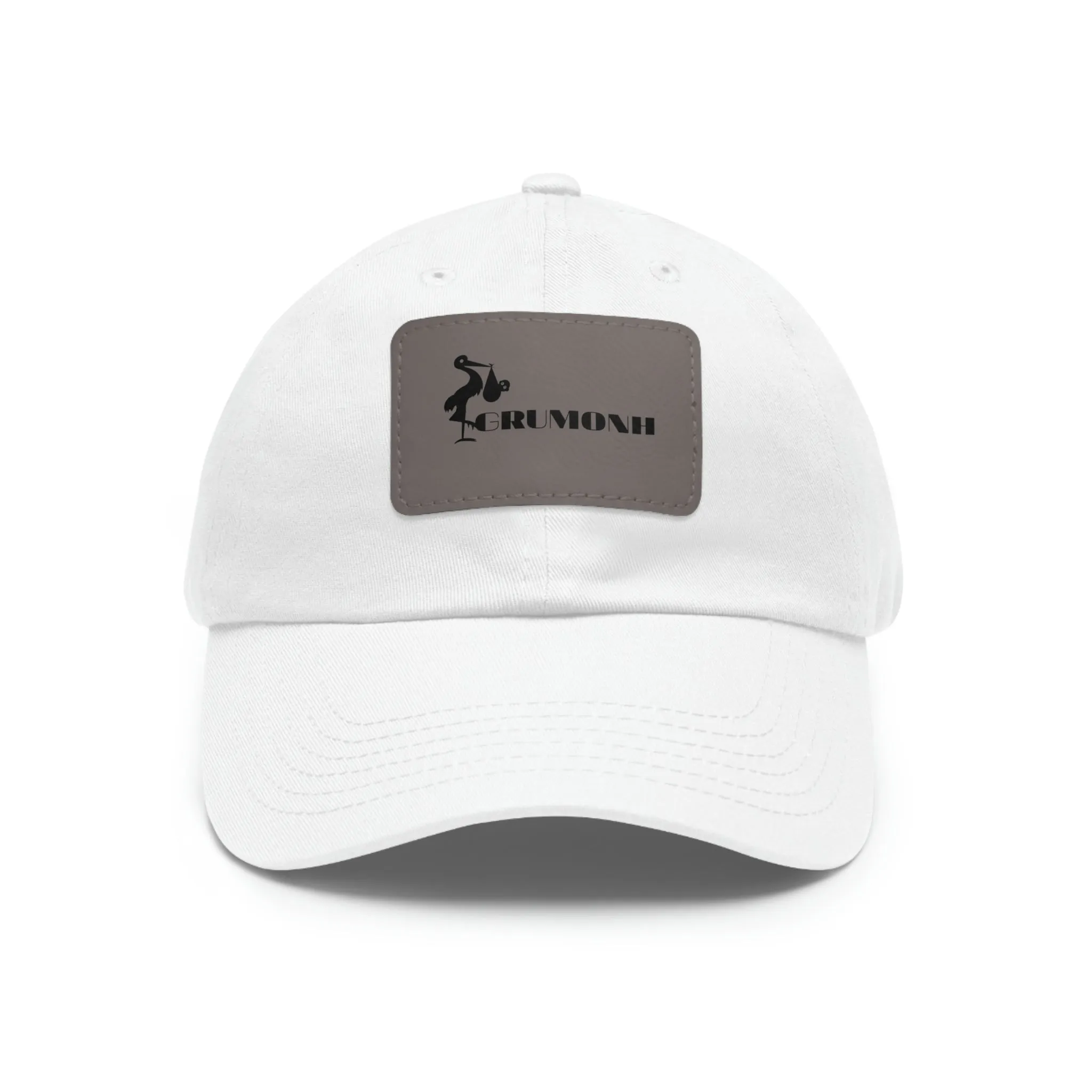 GRUMONH - Dad Hat with Leather Patch