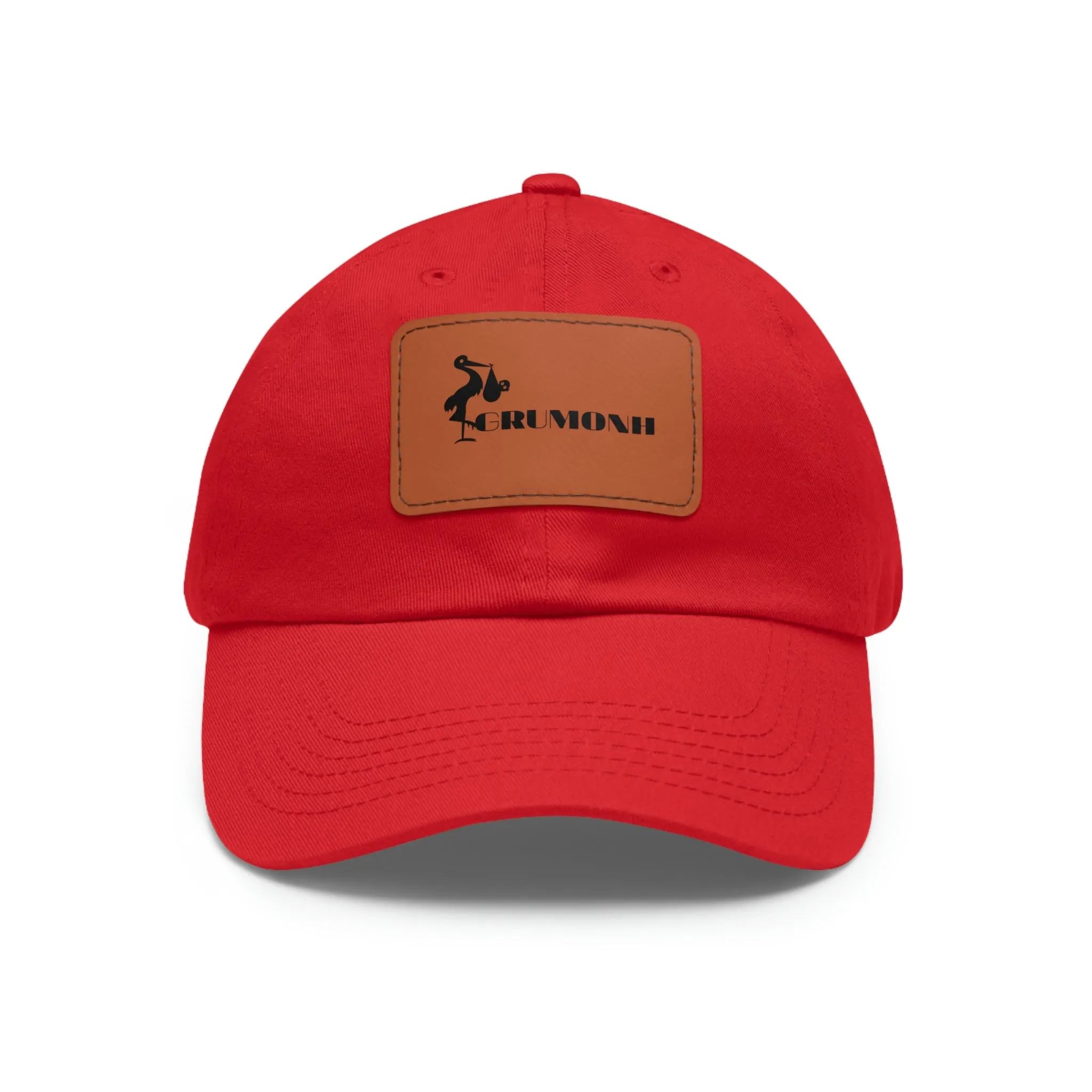 GRUMONH - Dad Hat with Leather Patch