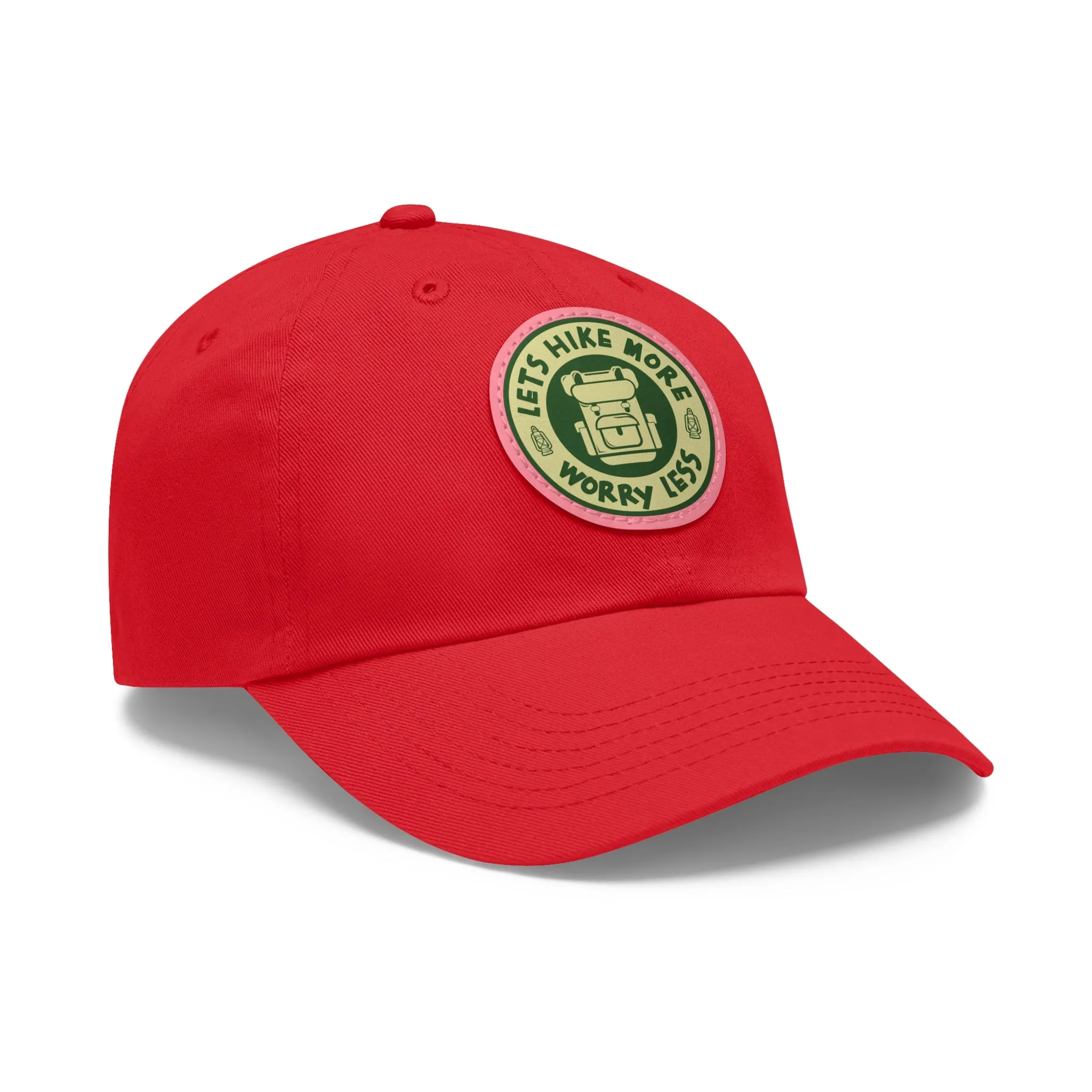 Hat with Leather Patch (Round) - Hiking