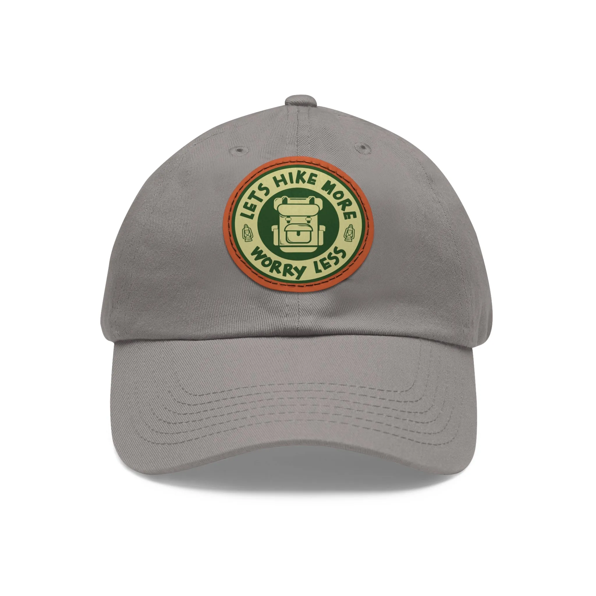 Hat with Leather Patch (Round) - Hiking