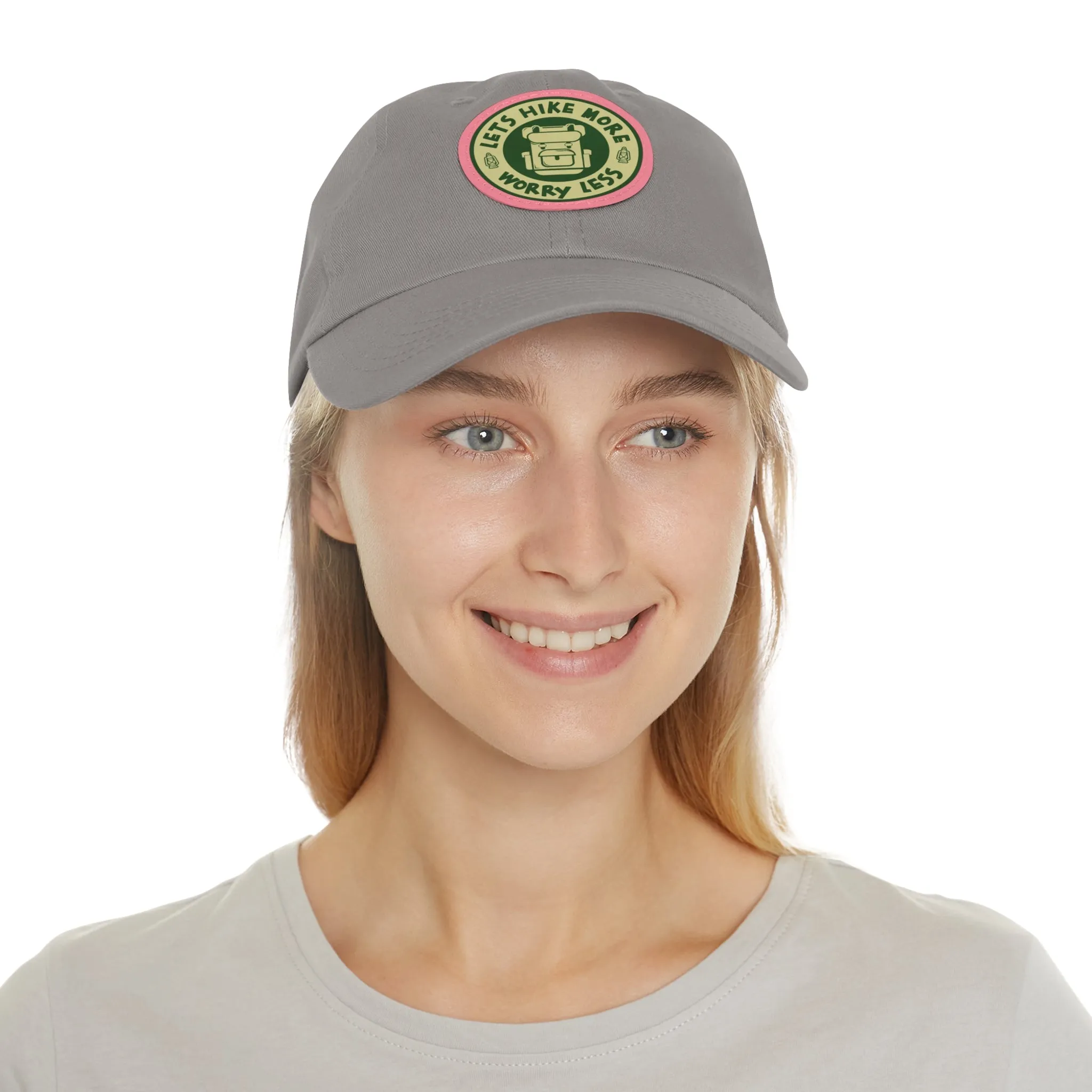 Hat with Leather Patch (Round) - Hiking