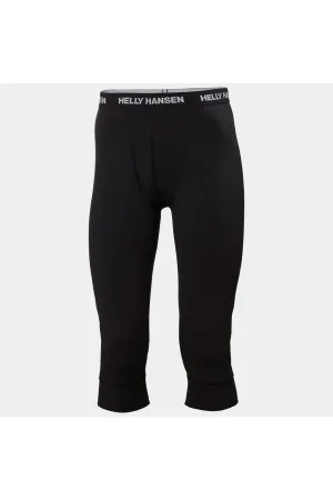 Helly Hansen Lifa Merino Midweight 3/4 Pant Base Layer Black