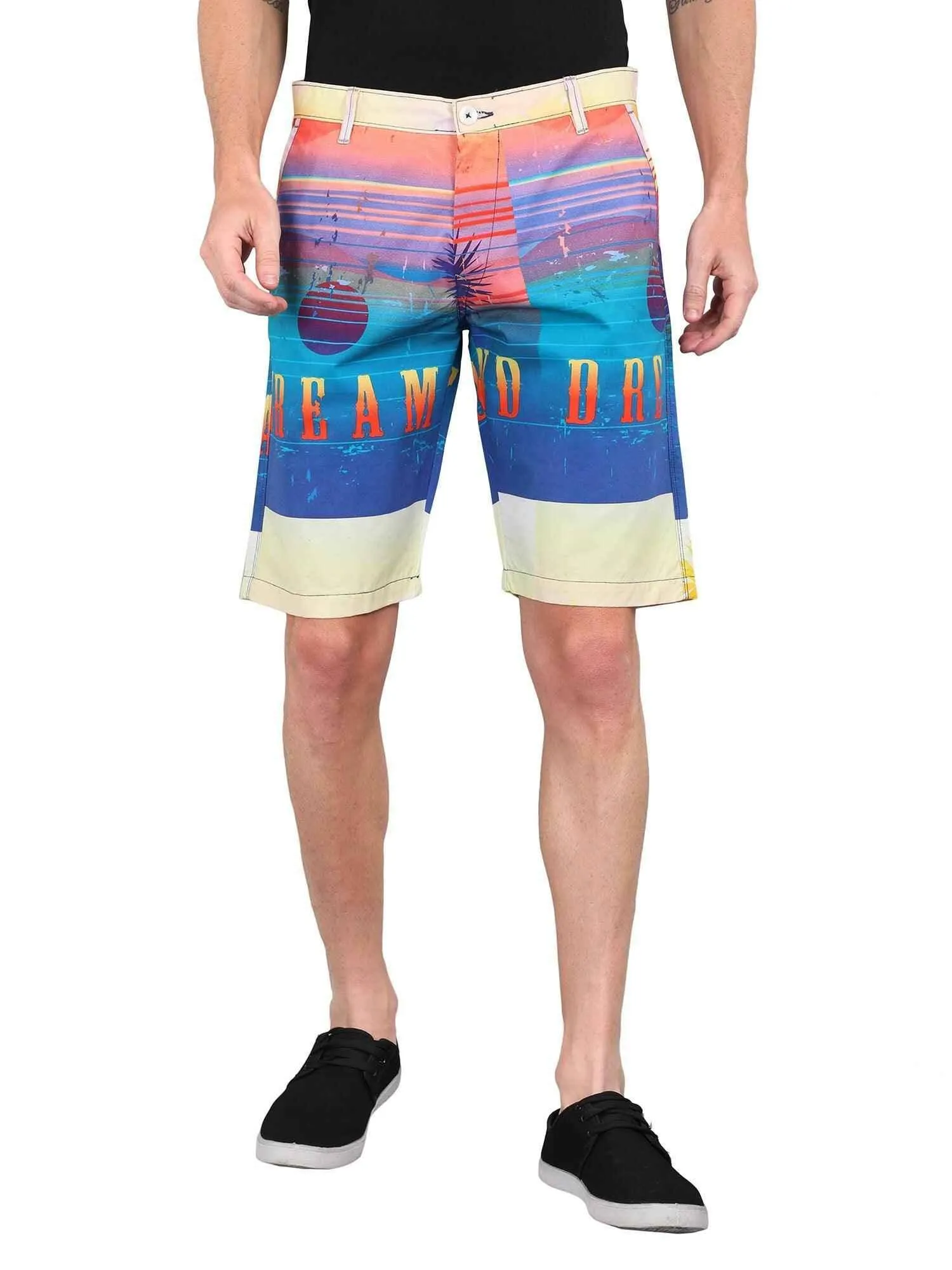 Horizon Digital Printed Giza Cotton Men's Shorts