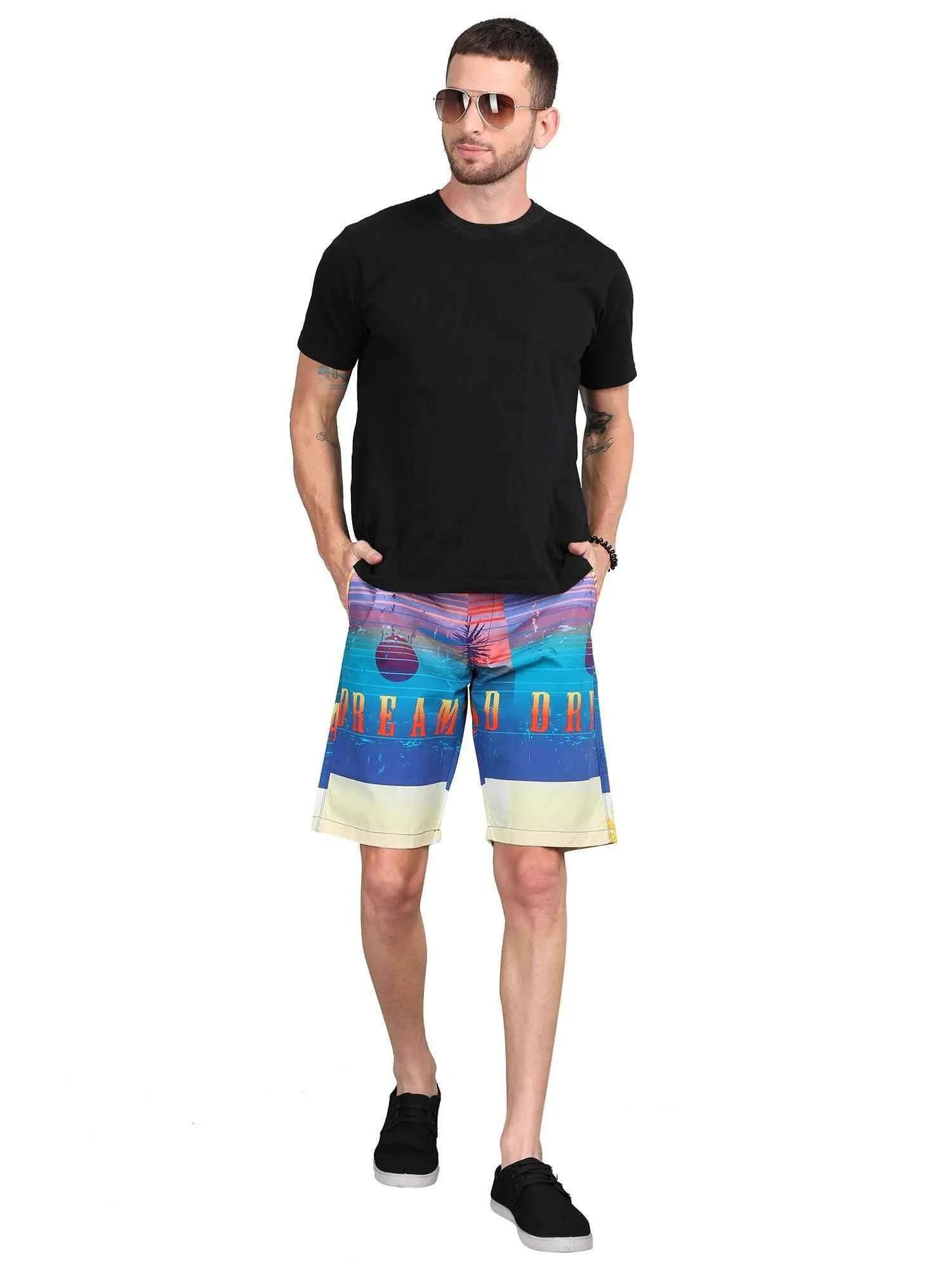 Horizon Digital Printed Giza Cotton Men's Shorts