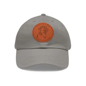 Horse Lover Cap with Leather Patch (Round)