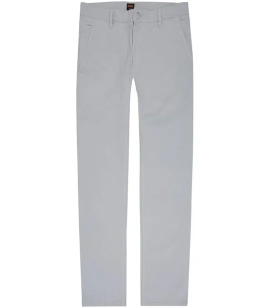 Hugo Boss Orange Chino Slim Trouser: LIGHT GREY