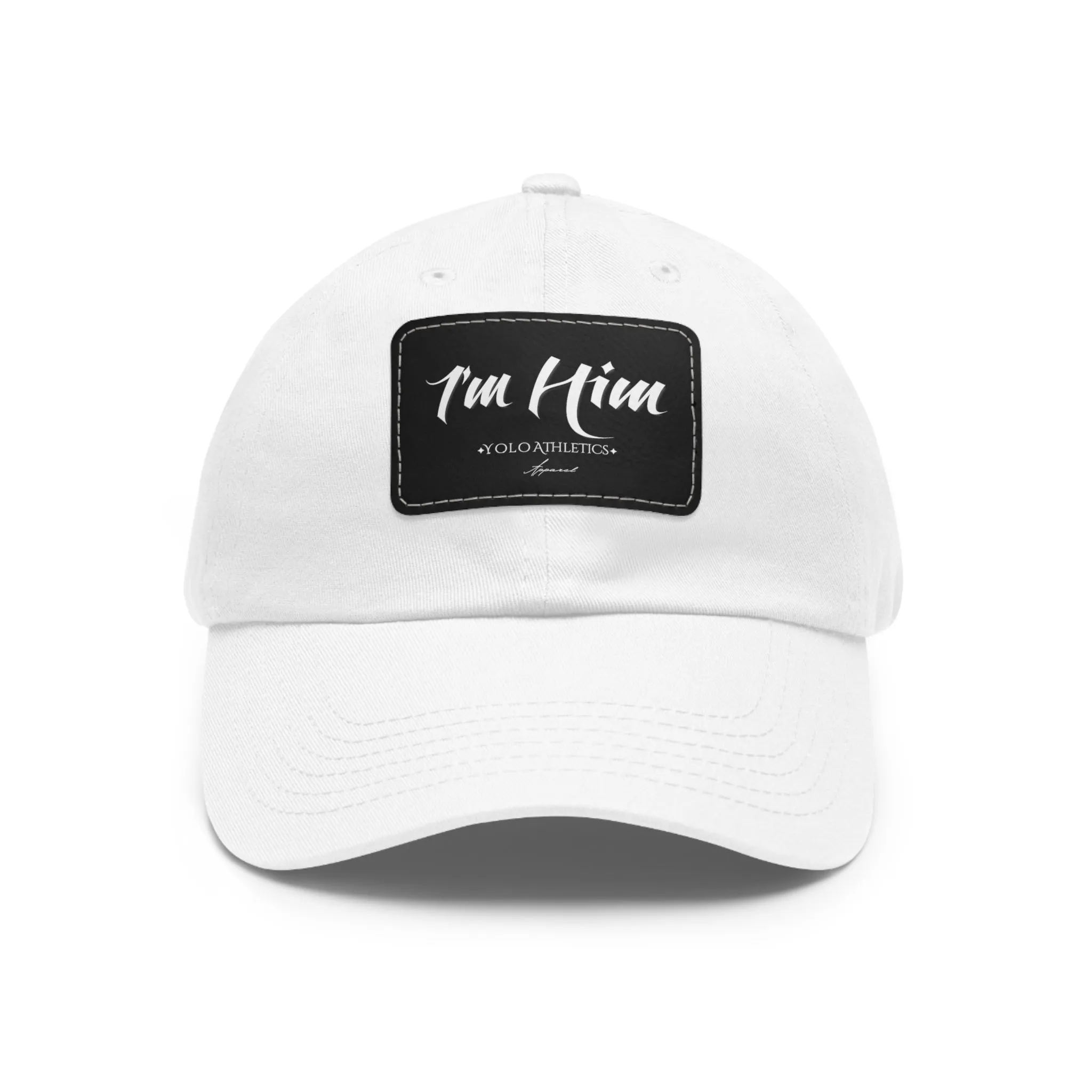 I'M HIM Dad Hat with Leather Patch