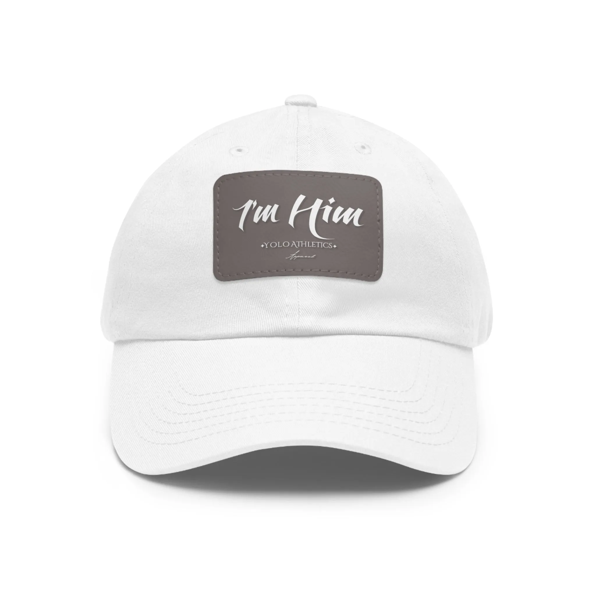 I'M HIM Dad Hat with Leather Patch