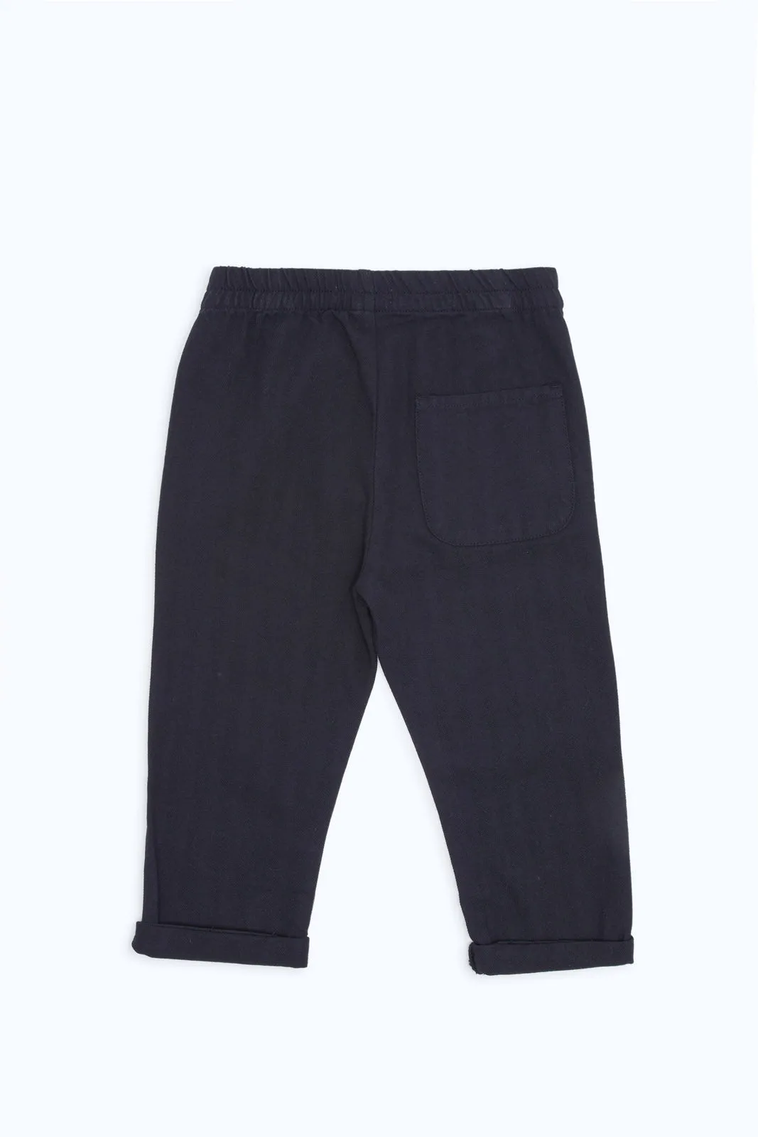 Infant Boys Black Herringbone Trouser