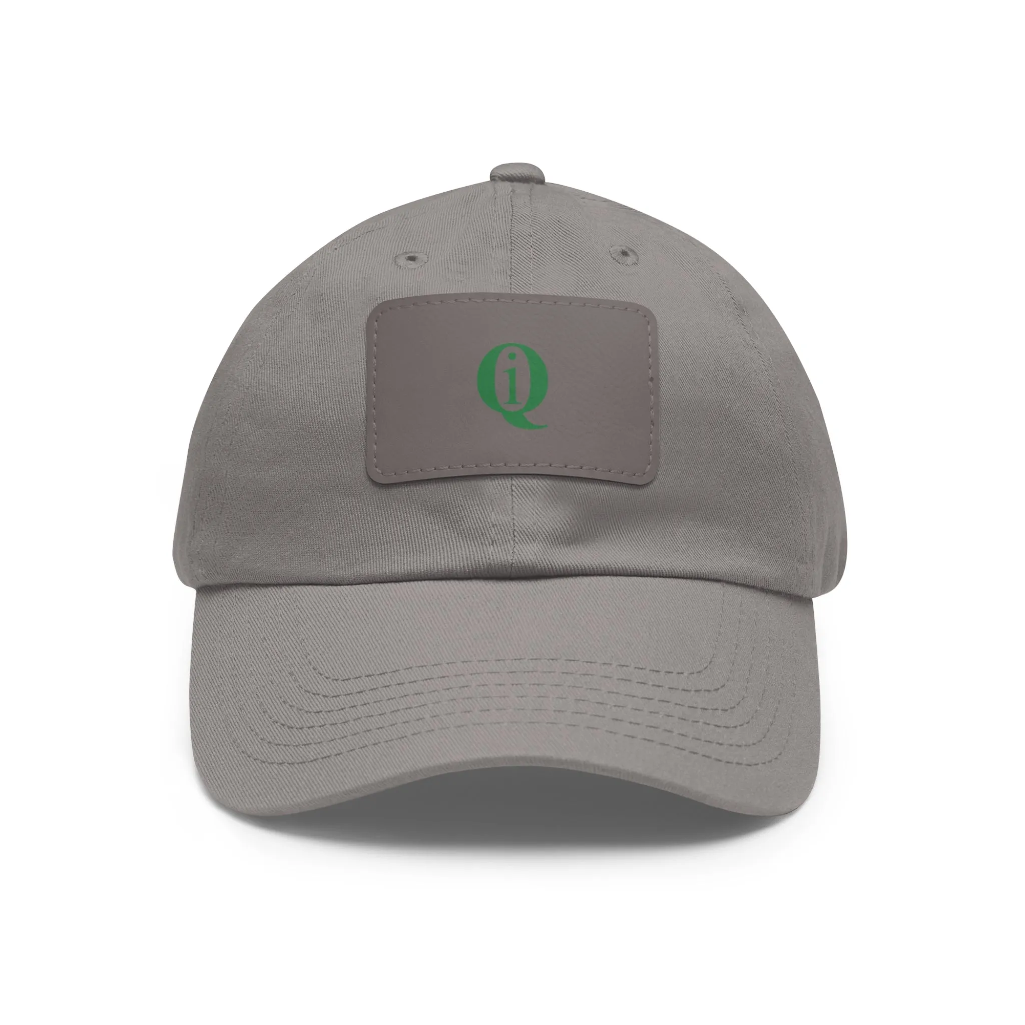 IQ Fashion | Dad Hat with Leather Patch (Rectangle)