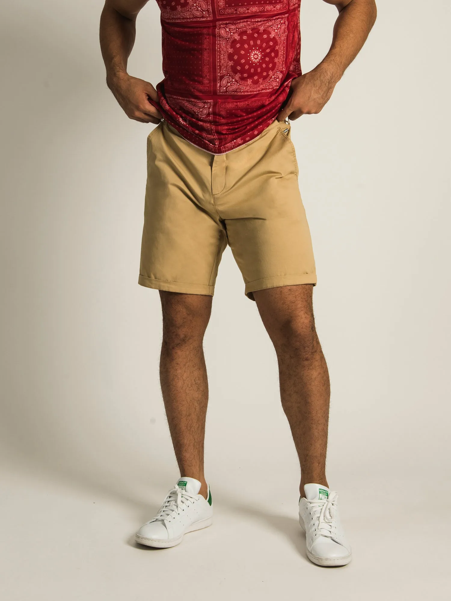 ISLAND HAZE SALVADOR CHINO SHORT - TAN  - CLEARANCE